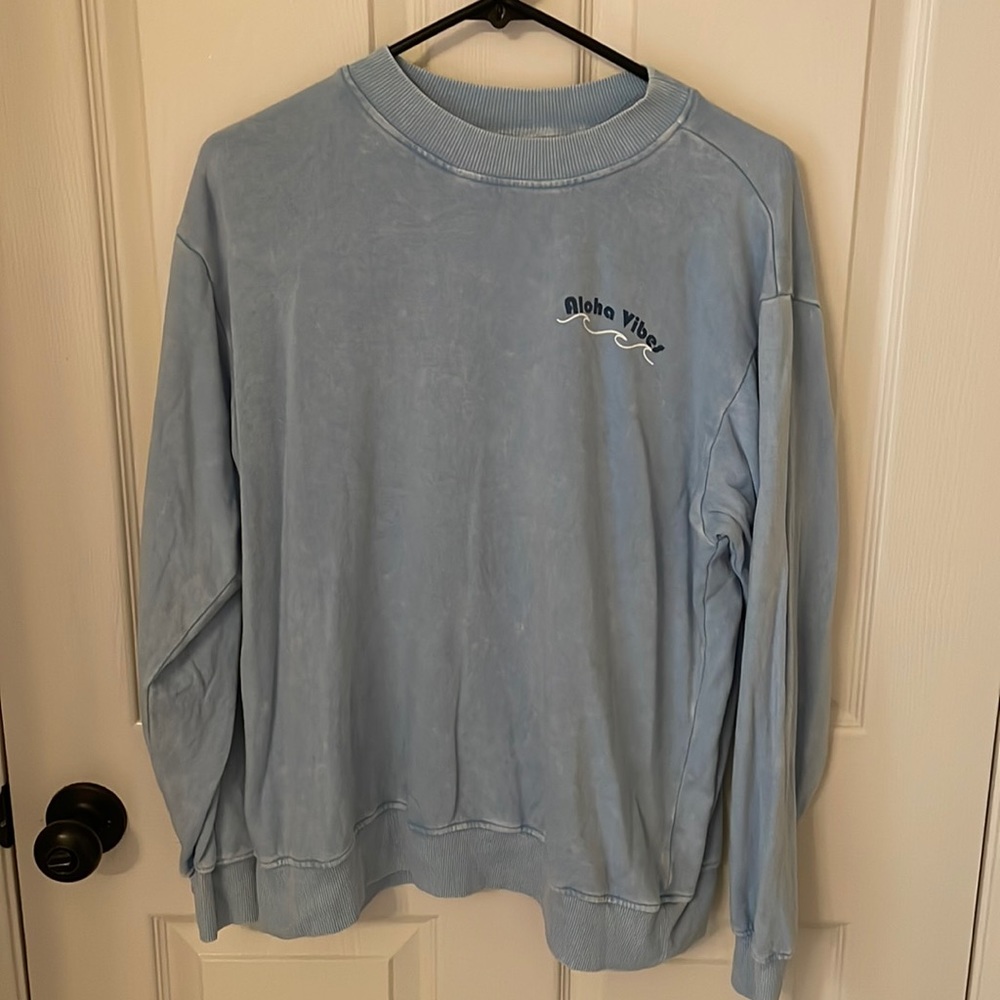 Beachly Aloha Vibes Mineral Wash Pullover